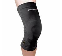 Zamst ZK-Motion Genouillère de Sport - Genouillère de Compression Tricotée Hybride pour Hommes et Femmes avec Renforts en Résine Flexibles, Protection du Genou et Entorses Ligamentaires - Taille XL