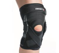 Zamst ZK-X Genouillère de Sport - Genouillère à Compression Extra Forte pour Hommes et Femmes avec Charnières en Aluminium, pour Entorses Modérées à Sévères des Ligaments ACL, MCL et LCL - Taille M