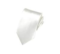 ZAMXHUG 1 pièce Cravate pour hommes faite à la main, 8CM Étroit Slim Plusieurs Couleurs Disponibles, Cravate Unie pour Mariage, Affaires Formelle, cadeau de fête des pères(Blanc)