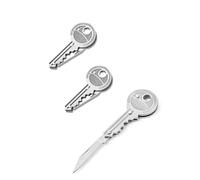 ZAMXHUG 3Pcs Mini Couteau de Poche Pliant EDC en Titane Porte-Clés, Couteau Pliant, Petit Cutter Compact Léger, Ouverture à Une Main, Idéal pour Usage Quotidien et Activités Extérieures