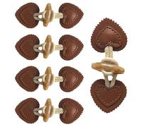 ZAMXHUG 5 Paires Boutons en Cuir résine Fermetures À Bascule en Cuir de Petits Manteaux boutonnés en Similicuir,Vestes, Tricots, Coupe-Vent,Boutons en résine, Boutons pour Enfants