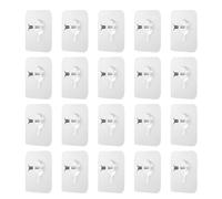 ZAMXHUG accroche Tableau sans percer - 20 pcs Adhesif Accroche Tableau sans Percer, Attache Cadre Adhésif Crochets pour Accroche Cadres Photo, Photos, Peintures,sans Trou(Transparent)