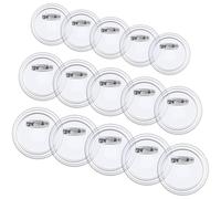 ZAMXHUG Badge Particulier - 15pcs Badge Rond Transparent, Faire Ses Badges Personnalisés avec Épingle en Acrylique, Transparents Vide Badge Pins pour Badges Bricolage, 3 Tailles