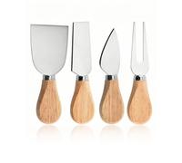 ZAMXHUG Couteau Fromage - 4 pcs Ensemble de Couteaux à Fromage Cuisine Cheese Couteaux Set Couteau à Fromage Fourchette a Beurre Collection Coffret Couteau à Fromage Manche en Bois
