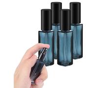 ZAMXHUG Flacon de Parfum Vide en Verre - 5 pcs Vaporisateur Parfum Vide Rechargeable Bleu Dégradé 10ml,Bouteille Vaporisateur de Parfum, Portable Petits Flacons de Parfums avec Spray Délicat