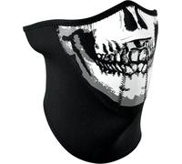 Zan Headgear 3-Panel Skull, demi-masque Taille unique Noir/Blanc/Gris Noir/Blanc/Gris