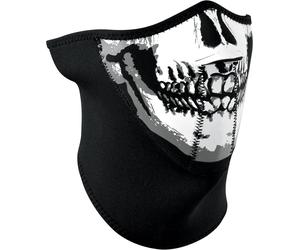 Zan Headgear 3-Panel Skull, demi-masque Taille unique Noir/Blanc/Gris Noir/Blanc/Gris