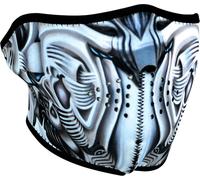 Zan Headgear Biomechanical, demi-masque Taille unique Noir/Gris/Bleu Noir/Gris/Bleu