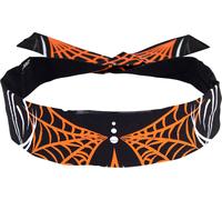 Zan Headgear Cooldanna Pinstripe, bandana Taille unique Noir/Orange/Blanc Noir/Orange/Blanc