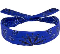 Zan Headgear Cooldanna Poly Paisley, bandana Taille unique Bleu/Noir/Blanc Bleu/Noir/Blanc