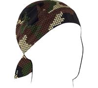Zan Headgear Flydanna Digi Camo, bandana Taille unique Noir/Marron/Vert Noir/Marron/Vert