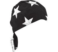 Zan Headgear Flydanna Flag, bandana Taille unique Noir/Blanc Noir/Blanc