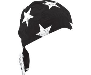 Zan Headgear Flydanna Flag, bandana Taille unique Noir/Blanc Noir/Blanc