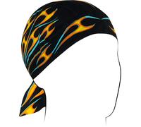 Zan Headgear Flydanna Hotrod, bandana Taille Unique Noir/Orange/Turquoise Noir/Orange/Turquoise