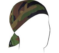 Zan Headgear Flydanna Micromesh Woodland Camo, bandana Taille unique Noir/Vert/Marron Noir/Vert/Marron