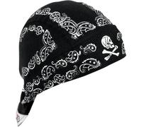 Zan Headgear Flydanna Paisley, bandana Taille unique Noir/Blanc Noir/Blanc