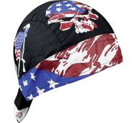 Zan Headgear Flydanna Patriot, bandana Taille unique Noir/Rouge/Blanc/Bleu Noir/Rouge/Blanc/Bleu