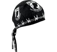 Zan Headgear Flydanna POW-MIA, bandana Taille unique Noir/Blanc Noir/Blanc