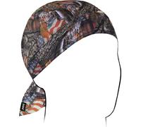 Zan Headgear Flydanna SF Patriotic Forest Camo, bandana Taille unique Noir/Marron/Blanc Noir/Marron/Blanc