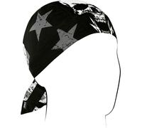 Zan Headgear Flydanna SportFlex Patriot, bandana Taille unique Noir/Gris/Blanc Noir/Gris/Blanc