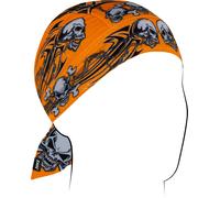 Zan Headgear Flydanna SportFlex Tribal, bandana Taille unique Orange/Noir/Gris Orange/Noir/Gris