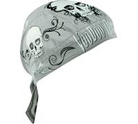 Zan Headgear Flydanna Voodoo Child, bandana Taille unique Gris/Blanc/Noir Gris/Blanc/Noir