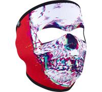 Zan Headgear Glitch Skull, masque facial Taille unique Rouge/Blanc/Bleu Rouge/Blanc/Bleu