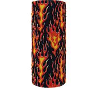 Zan Headgear Motley Tube Flames, couvre-chefs multifonctionnels Taille unique Noir/Rouge/Jaune Noir/Rouge/Jaune