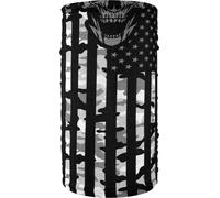 Zan Headgear Motley Tube Fleece Camo Flag, couvre-chefs multifon Taille unique Noir/Gris/Gris Clair Noir/Gris/Gris Clair