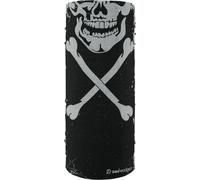Zan Headgear Motley Tube X-Bones, couvre-chefs multifonctionnels Taille unique Noir/Gris Noir/Gris