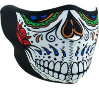 Zan Headgear Muerte, demi-masque Taille Unique Noir/Blanc/Rouge/Vert Noir/Blanc/Rouge/Vert