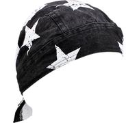 Zan Headgear Road Hog Flydanna Flag, bandana Taille unique Noir/Blanc Noir/Blanc