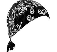 Zan Headgear Road Hog Flydanna Paisley, bandana Taille unique Noir/Blanc Noir/Blanc