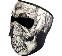 Zan Headgear Skull Glow, masque facial Taille unique Noir/Blanc Noir/Blanc