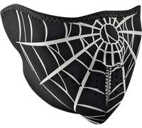Zan Headgear Spider Web, demi-masque Taille unique Noir/Gris Clair Noir/Gris Clair