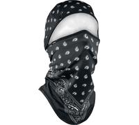 Zan Headgear SportFlex Convertible Paisley, cagoule Taille unique Noir/Blanc Noir/Blanc