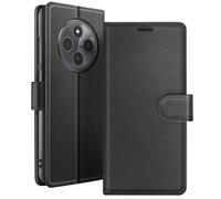 Zanaé Étui Portefeuille pour Xiaomi Redmi 14C et Poco C75 Fonction Support Noir