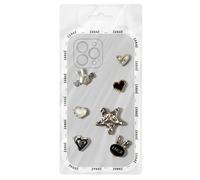 Zanaé Stickers 3D Relief pour Smartphone et Coque Pearl Bunny Motifs Décoratifs