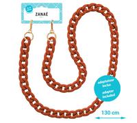 Zanae Zanae Cordon de téléphone universel chaînette Autumn Leaf Rouge foncé