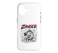 Zander Scène d'attaque Agressive de pêche prédateur Coque pour iPhone 16