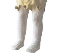 Zando Collants pour bébé fille 0-4 ans - Collants pour bébé - Leggings thermiques - Collants pour enfants - Collants de ballet pour fille, Blanc., 6-12 mois