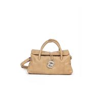 Zanellato - Dotta Plissé Small Top Handle Bag - Femme - Sacs - Beige - Taille: ONE Size