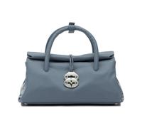 Zanellato - Dotta Smooth Leather Top Handle Bag - Femme - Sacs - Bleu - Taille: ONE Size