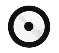Zanetti, Couvercle universel, couvercle en verre pour casseroles et poêles, bord en silicone résistant à la chaleur, convient aux diamètres 28 cm, 30 cm, 32 cm