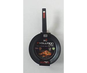 zanetti - Evolution Poêle à induction avec fond antiadhésif, pour toutes les plaques de cuisson, diamètre 26 cm, noir
