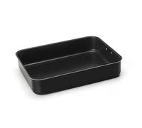 Zanetti - Jumbo, lasagnera antiadhésive, mesure 30 x 22 cm, lasagnera rectangulaire avec anneau de suspension, peu encombrant, couleur noire, fabriquée en Italie