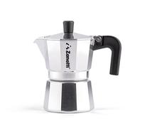 Zanetti, Mama Cafetière Moka en aluminium, machine à café 1 tasse, Moka Espresso avec système anti-goutte, joint en silicone, poignée ergonomique