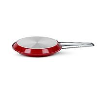 ZANETTI, Poêle à frire double modèle Adriatica, double antiadhésive, diamètre 26 cm, couleur rouge, fabriquée en Italie