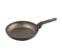 Zanetti, Poêle forgée à grande épaisseur de la terre, poêle antiadhésive en aluminium, adaptée à tous les étages, y compris induction, poignée Soft Touch effet bois, diamètre 20 cm, emballage 100%