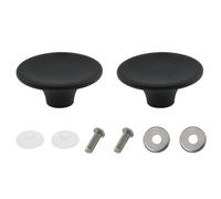 Zangc Lot de 2 poignées de rechange pour couvercle de cocotte en bakélite compatible avec Le Creuset, Aldi, Lodge Noir